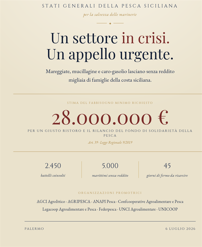 Pesca allo stremo: “Urgente rifinanziare Fondo di Solidarietà”